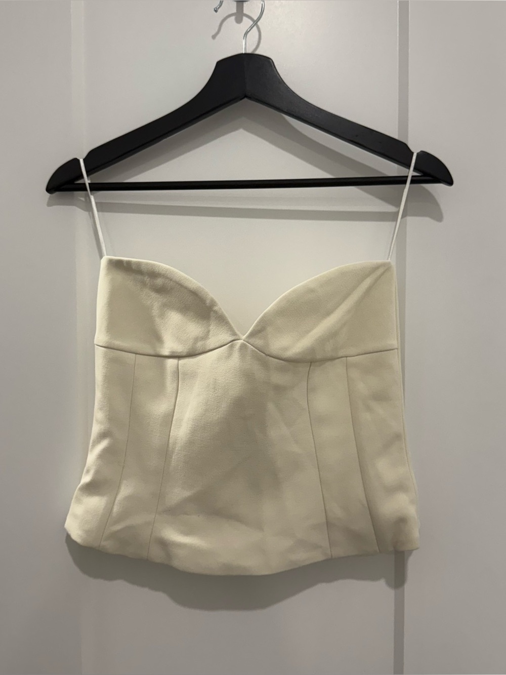 NWT Zara Strapless Bustier with Zipper Detail